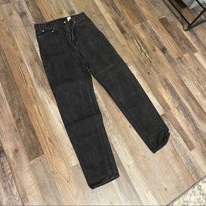 Vintage BLACK 90’s Orange Tab Levi’s 550 tapered fit size 34 X 34 RARE